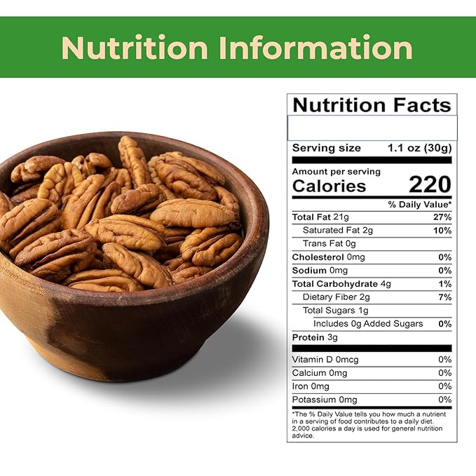 Sincerely Nuts - Raw Pecans (No Shell) | Two Lb. Bag | Shelled Whole Pecan | Delicious Healthy