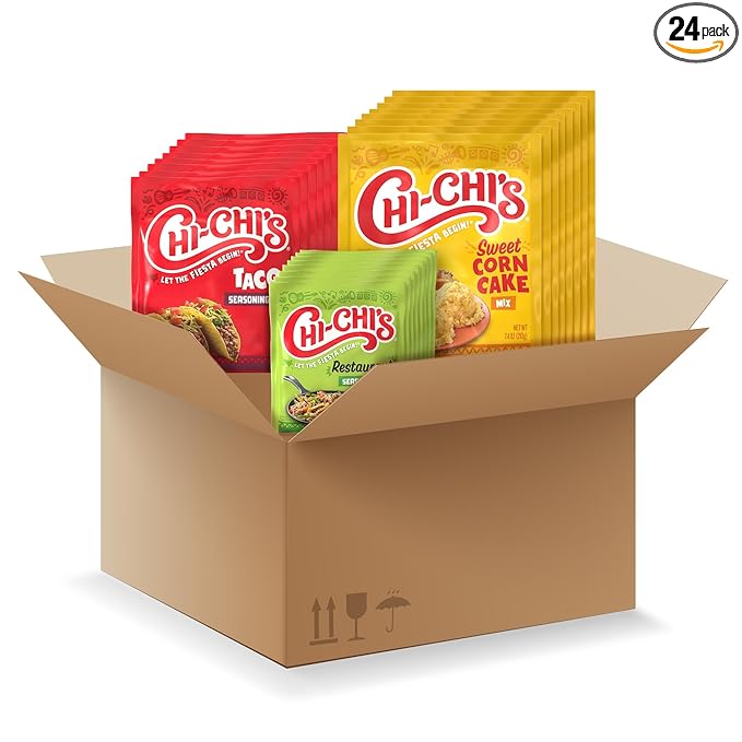 CHI-CHI'S Dry Mix Packets Variety Pack, Taco Seasoning 1.25 oz Pack, Restaurante Seasoning 0.78 oz
