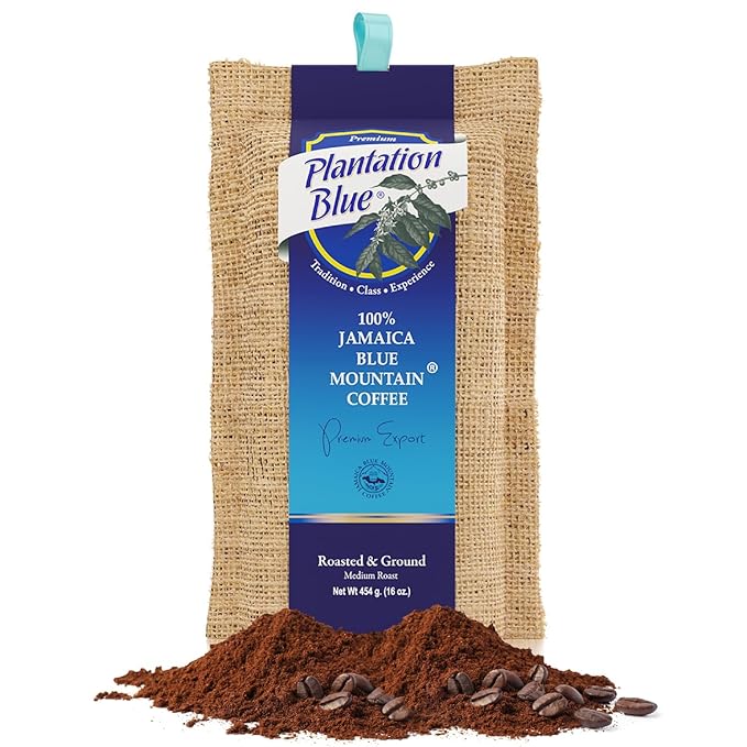 PREMIUM PLANTATION BLUE TRADITION CLASS EXPERIENCE 100% Jamaica Blue Mountain Coffee Medium Roasted