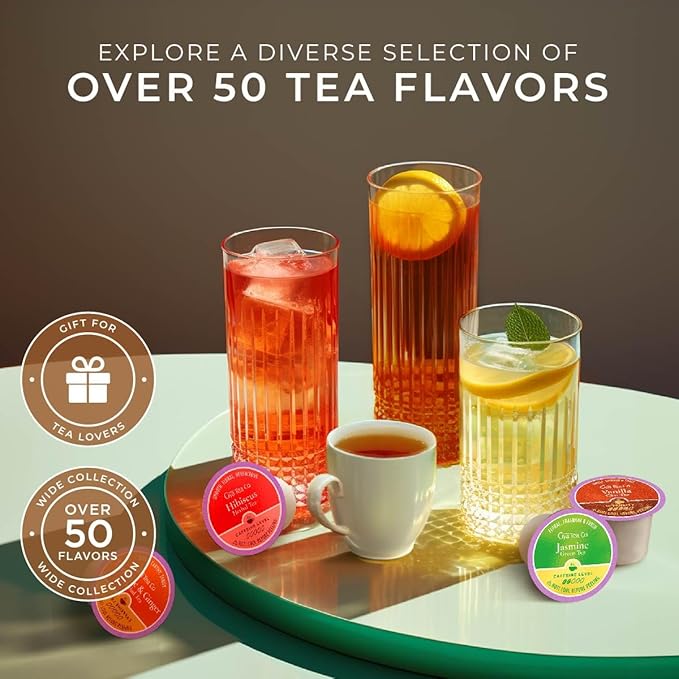 Gya Tea Co Get Well Soon Collection Tea Gift Set (16 ct) - 7 Flavors Assorted Tea Pod Variety Pack