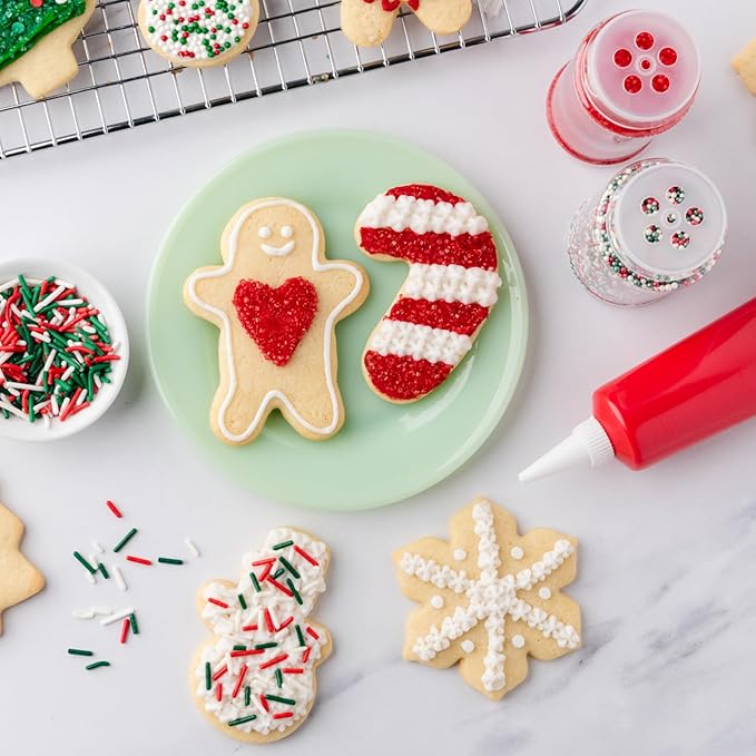 Sweets Indeed, Christmas Sprinkles, 4 Pack, Holiday Edible Sprinkle Mix, Perfect for Cake