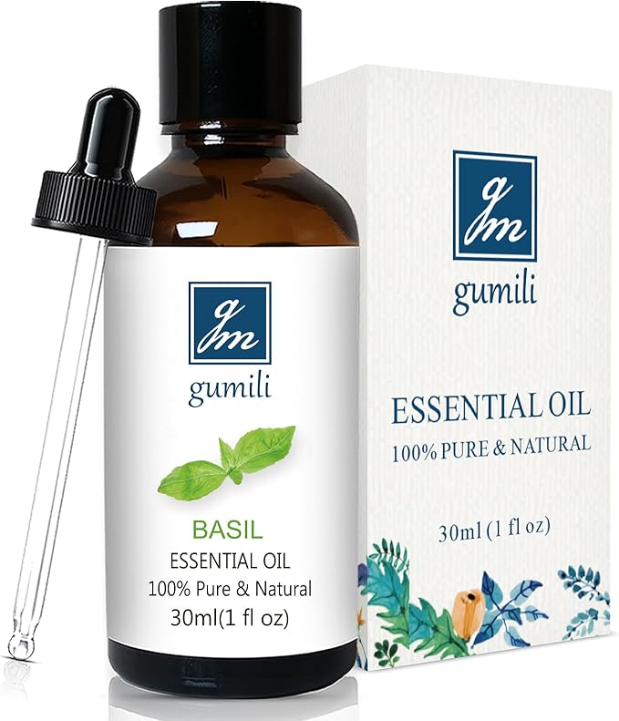 Basil Essential Oil 1 Oz ??100% Pure Natural Basil Oil for Diffuser, Skin, Massage & DIY, Fresh