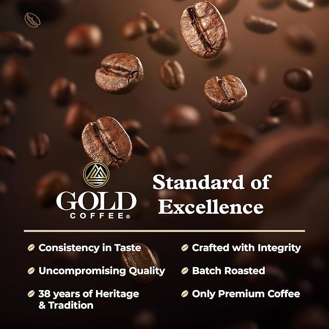 Gold Coffee | Kanaloa Premium House Blend, Medium Roast, Ground |100% Arabica Coffee, 1 lb. (Pack