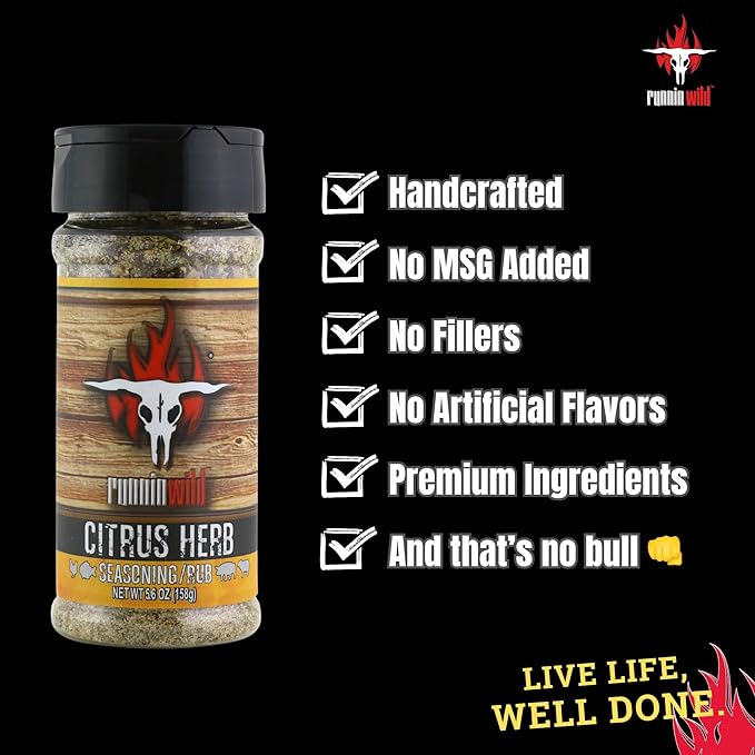 Citrus Herb Seasoning | Premium Citrus Seasoning with Garlic and Herbs for Turkey, Chicken, Fish