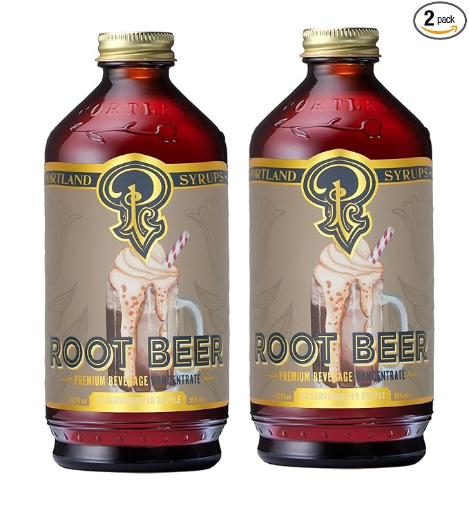 Portland Syrups Genuine Root Beer Syrup - Premium Beverage Concentrate for Authentic Cocktails