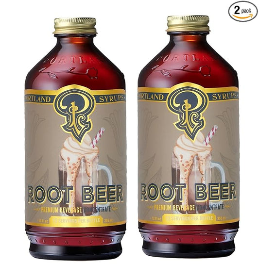 Portland Syrups Genuine Root Beer Syrup - Premium Beverage Concentrate for Authentic Cocktails