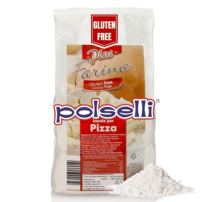 Gluten Free Flour, Pizza Flour, Lactose Free, 2.2lb, All Natural, Multi Purpose Flour & Starch