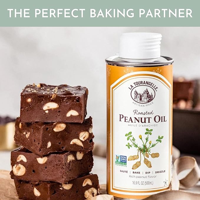 La Tourangelle, Roasted Peanut Oil, Slow Roasted Expeller-Pressed for Rich Flavor, Perfect for