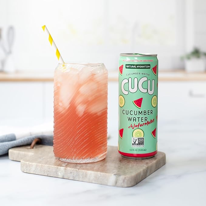 CUCU Cucumber Water + Watermelon Water ??Natural Hydration from Cucumbers with Vitamin C