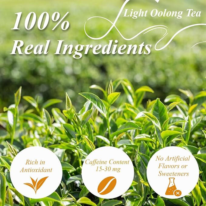 WT WEETEE Oolong Tea Bags 100 Count, Floral & Slightly Fruity Chinese Oolong Tea, Super Antioxidant