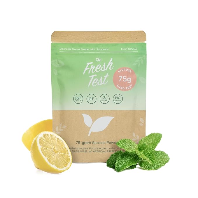 The Fresh Test, 75-gram Powder Drink Mix | Additive-Free, Non-GMO, Organic Ingredients | Mint