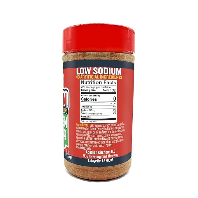 Ragin' Cajun Chicken or Gator Cajun Seasoning - 8 oz Shaker, Gluten-Free, No MSG - Authentic