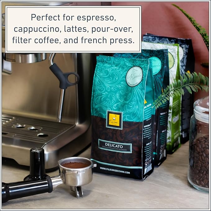 Filicori Zecchini Italian Espresso Beans ??Whole Bean Coffee Medium Roast Arabica & Robusta Blend
