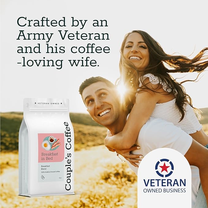 Couple?™s Coffee Ground Coffee | Gives Back to Military Families | Breakfast in Bed | Breakfast