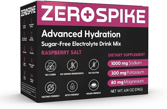 No Sugar Electrolytes Powder Packets | Keto & Fasting Salts Drink Mix | Supplements: The Key