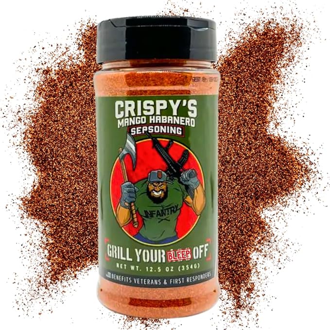 GYAO Crispy's Mango Habanero Seasoning – Sweet & Spicy BBQ Seasoning for Chicken, Pork, Steak &