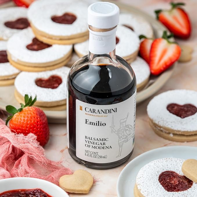 Carandini Emilio Silver Balsamic Vinegar of Modena PGI & Bianca Sweet White Vinegar Combo Set