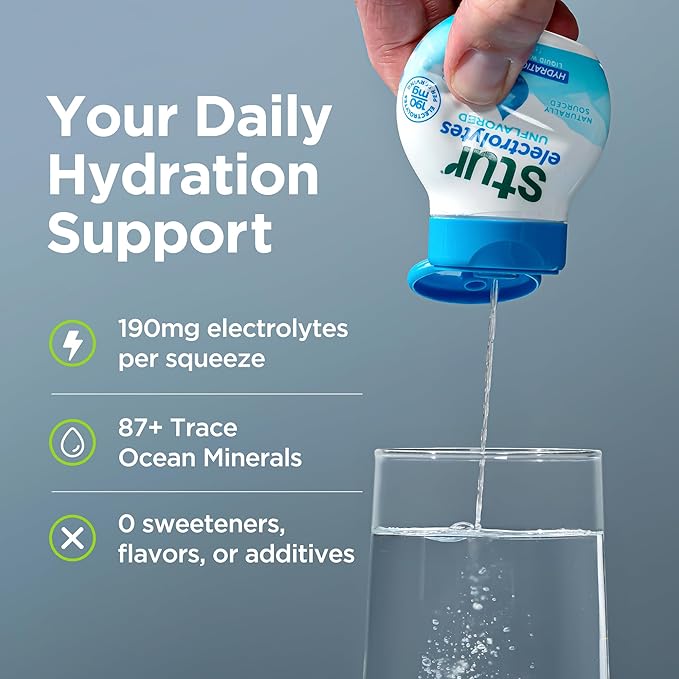 Stur Electrolyte Drops | Trace Minerals for Instant Hydration | No Sugar, No Sweeteners | Zero