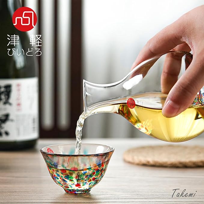 Japanese drinkware gift Handcrafted Mini Glass Set Elegant Japanese Sake Cups Perfect for Any