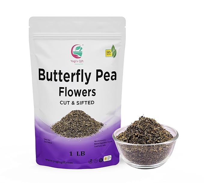 Butterfly Pea Flower Tea 1 LB (1000+ Cups) | Cut and Sifted | Makes Beautiful Blue Or Purple Food