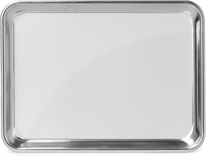 GRIDMANN 9" x 13" Commercial Grade Aluminum Cookie Sheet Baking Tray Jelly Roll Pan Quarter Sheet