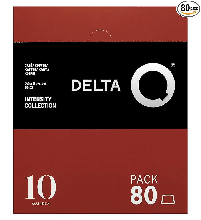 Delta Q Espresso Pods for Delta Q machines, Qalidus - Intensity 10, Notes of Caramel, XL Pack - 80