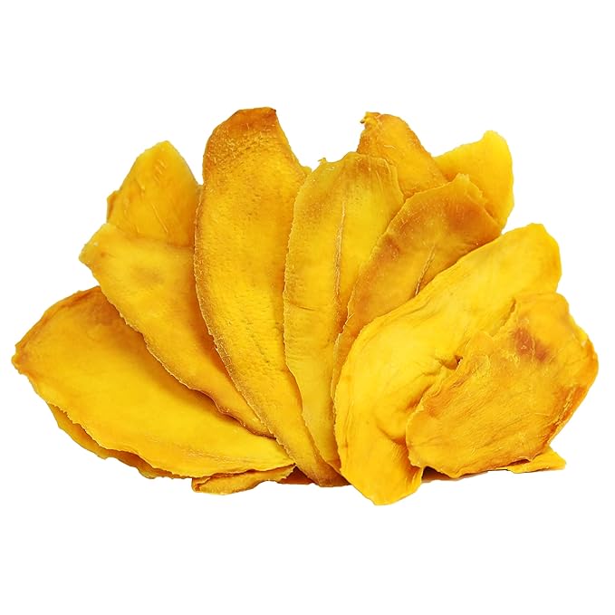 No Sugar Added Dried Mango Slices - 16 Oz Delicious Texture Soft & Juicy No Sugar Added Dried Mango