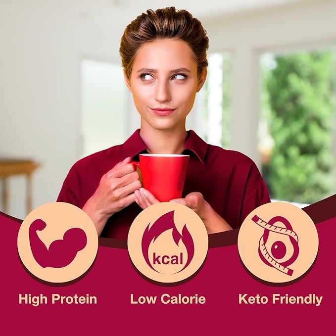 ProtiDIET High Protein Hot Cocoa Mix - 15g Protein - Low Fat, Quick and Easy-to-Prepare Hot Cocoa