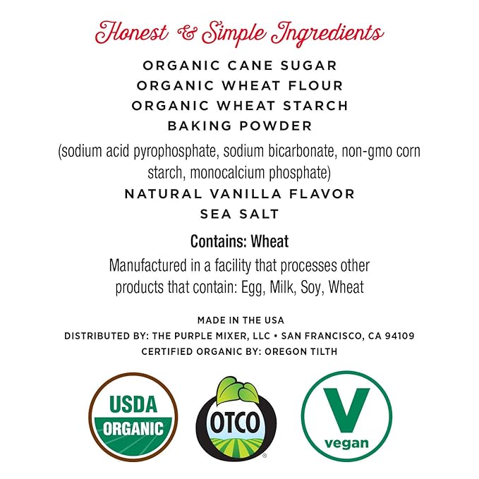 Miss Jones Baking Organic Yellow Cake and Cupcake Mix, Non-GMO, Vegan-Friendly, Moist and Fluffy: