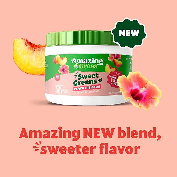 Amazing Grass Sweet Greens and Superfoods Powder for Digestive Health, Greens Powder, Digestive
