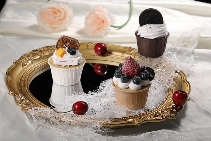 Brown Cupcake Liners Standard Size, 30pcs Christmas Muffin Baking Cups,Cupcake Holders Paper, Heavy