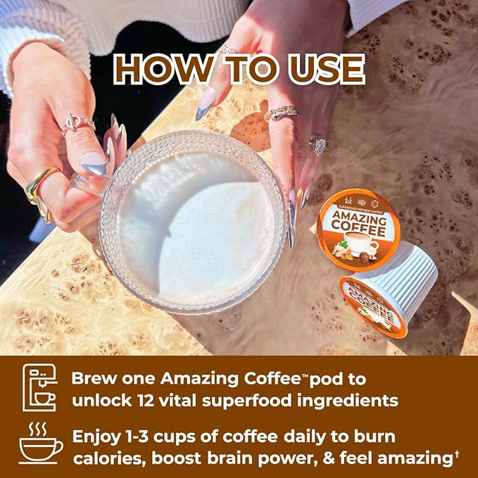 Superfoods Company Amazing Coffee- 12 Natural Superfoods - French Roast - Weight Loss & Brain Boost