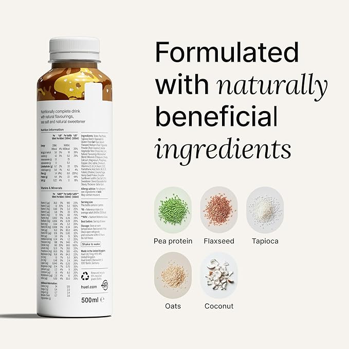 Huel Ready-to-Drink | Salted Caramel Meal Replacement Drink | High Protein Drink | Nutritionally