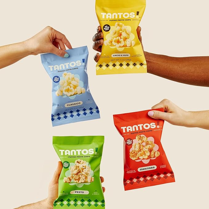 Tantos! Puffed Pasta Chips ??Healthy Pasta Snack by Top Chef Joe Sasto ??Plant-Based, Low Calorie
