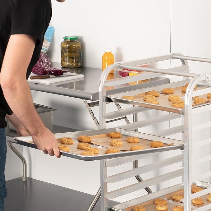 HARDURA Aluminum Baking Sheet Pan 18”L X 13”W X 1”H Cookie Sheet, 12Packs, For Oven in Bakery &