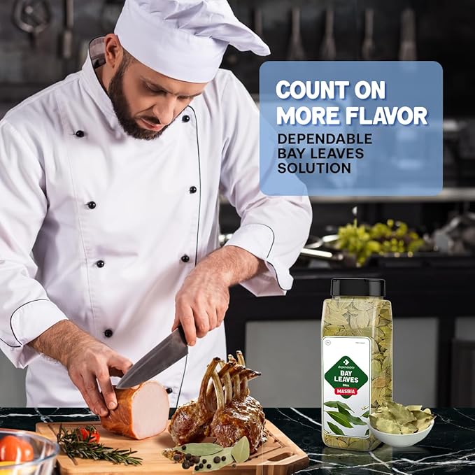 Dependable Foods Bay Leaves – 2 oz. Jar - 100% Natural, Non-GMO, Salt-Free | Kosher, Allergen-Free