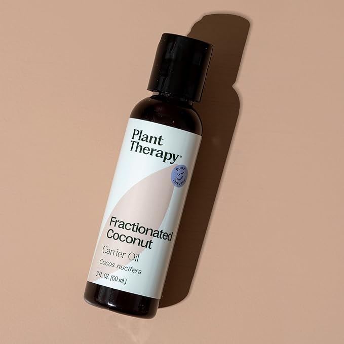 Plant Therapy Fractionated Coconut Oil for Skin, Hair, Body, Diluted Essential Oils, 100% Pure