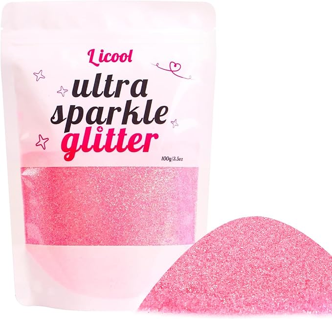 100g/3.5oz Pack Iridescent Rainbow Fine Glitter for DIY Craft, Extra Fine Glitter for Epoxy Resin