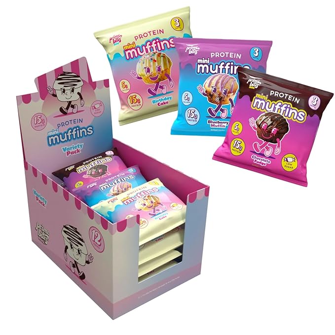 Prime Bites Minis | Protein Mini Muffins from Alpha Prime Supplements | High Protein, Collagen