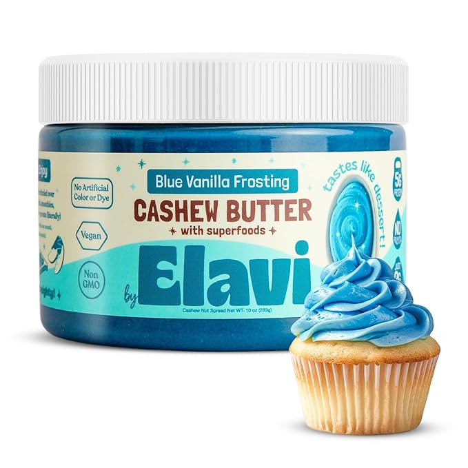 ELAVI Keto Cashew Butter, Kid-Friendly, Low-Sugar Dessert Spread | Vegan, No Added Sugar, No Sugar