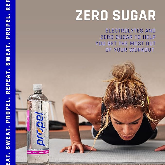 Propel, Peach, Zero Calorie Sports Drinking Water with Electrolytes and Vitamins C&E, 16.9 Fl Oz