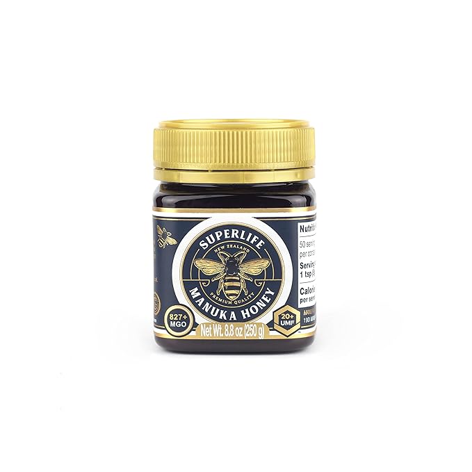 SuperLife Manuka Honey MGO 829+ (UMF 20+) | 100% Raw, Pure & Unpasteurized Monofloral Honey from