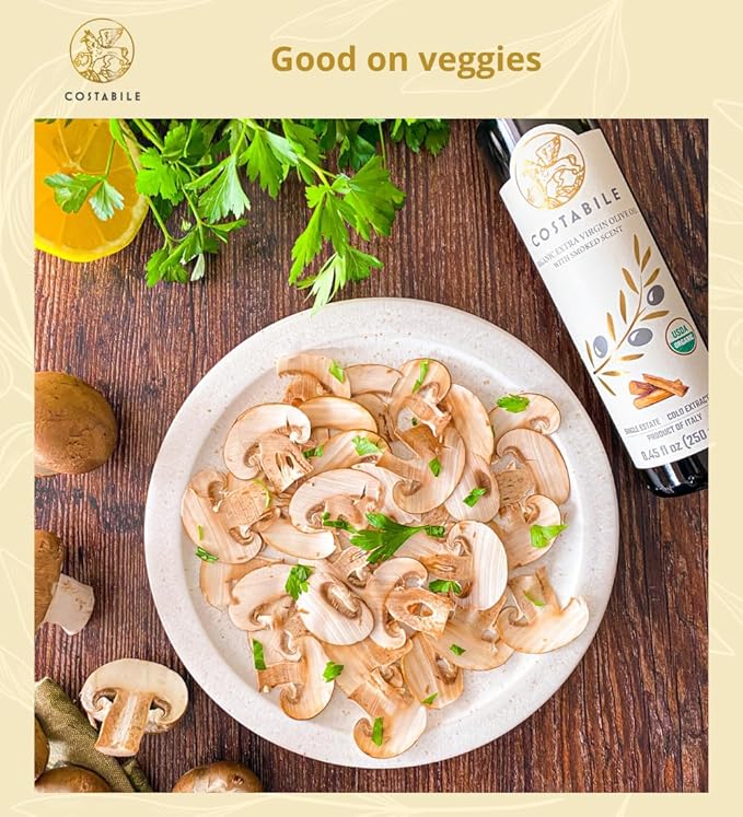Smoked Olive Oil - Extra Virgin Italian Quality Olive Oil. Ideal for Infusing Rich Smoked Taste