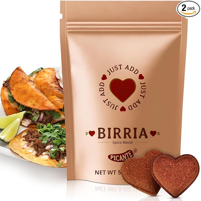 Just Add Luv Authentic Birria Spice Bomb Seasoning Medium (Picante) - Mexican Spice Mix w/Chiles