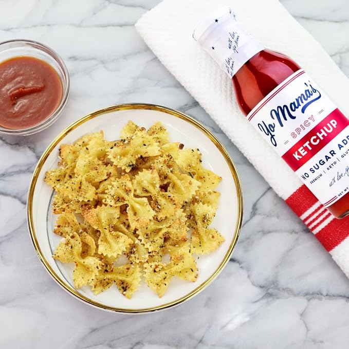 Yo Mama's Foods Keto Spicy Ketchup ??Pack of (4) - No Sugar Added, Low Carb, Vegan, Gluten Free