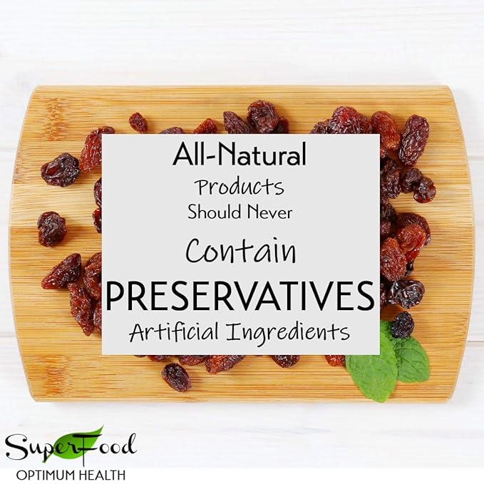 Gerbs Dried Raisins 2 lbs. | Unsulfured, No Additives, Resealable Bag | Naturally Sweet & Plump |