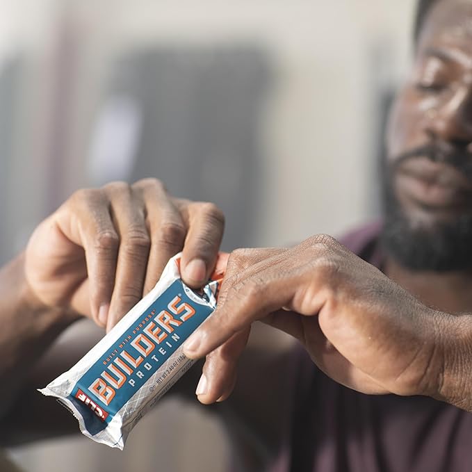 CLIF BUILDERS Protein Bars - Chocolate Mint Flavor - 20g Plant Based Protein - Gluten Free