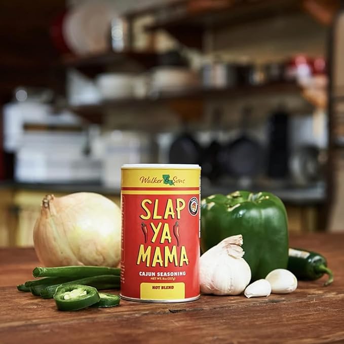 Slap Ya Mama Cajun Seasoning Variety Pack - 8 oz Cans, Original, Hot & White Pepper Blends, All