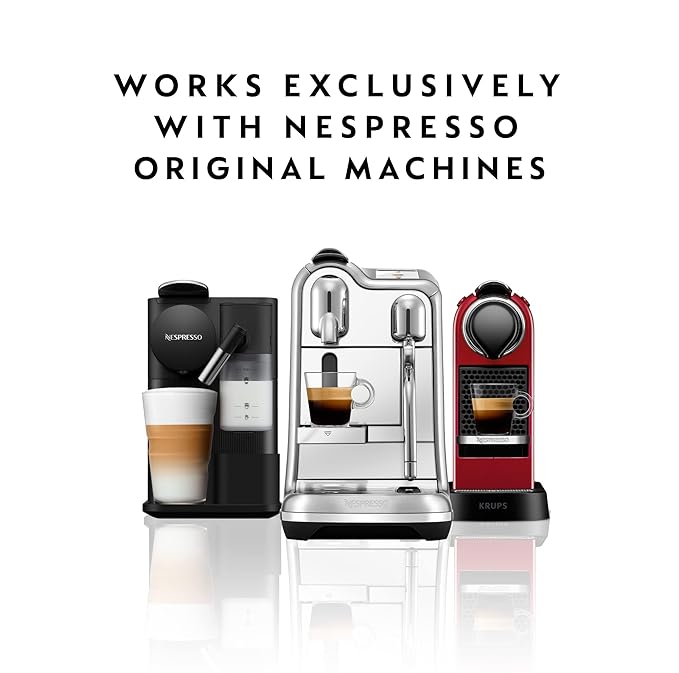 Nespresso Capsules Original Line, Arpeggio Decaffeinato, Dark Roast Coffee, 50-Count Coffee Pods