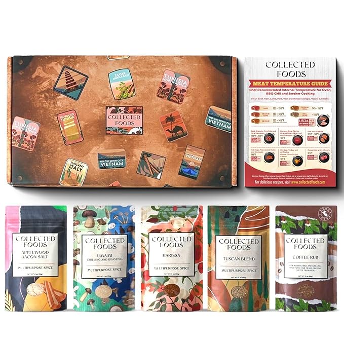 BBQ Seasoning and Rub Gift Set - BBQ Seasonings and Spices for Cooking with the Grill - Gourmet
